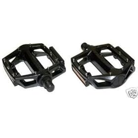 Wellgo V1 Flat Platform Mountain Bike Pedals 9/16" BLK