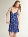 Ann Taylor Loft Women's Blue Daze Streaming Tie-Dye Sleeveless Dress