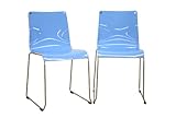 Baxton Studio Lealta Blue Dining Chair Set of 2