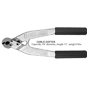 Click here to buy Swiss-Made Felco Cable Cutter, Cut Wire Up To 1 4, Red Plastic Grip, Triangular Jaws by Small Parts.