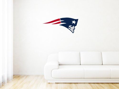 New England Patriots NFL Logo Wall Graphic Decal Sticker (27" x 13")