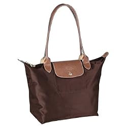 Longchamp Le Pliage Medium Folding Tote, Chocolate