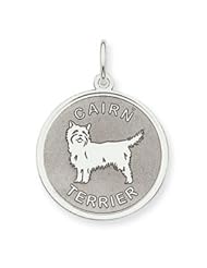 Sterling Silver Cairn Terrier Charm QC2677"