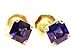 18k Yellow Gold Square Shape Sapphire Stud title=