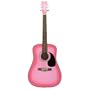 41" Pink Acoustic Guitar