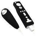 Nintendo Wii Remote Control and Nunchuck Silicone Case - Black
