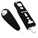 Solid Black Wii Remote Silicone Skin Case for Wiimote and Nunchuk