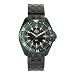 H3 Tactical H3 BS1, Black w/Date, Blue, Green Bezel, Black Stainless