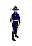 Child Medium 8-10 for 6-8 Yrs - Economy UNION Officer Costume (Hat, Gloves, Shoes and Sword not incl