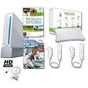 Nintendo Wii Video Game System HD Ready 2 Player Wii Fit Bundle