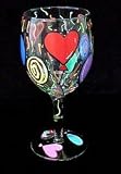 Birthday Balloons Design - Hand Painted - Grande Wine - 16 oz..