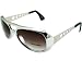 The King Retro Rocker Aviator Sunglasses Chrome Frame Gradient Lens
