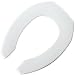 Bemis 3L2155T 000 Medic-Aid Plastic 3-Inch Lift Open Front Less Cover Toilet Seat with STA-TITE Commercial Fastening System, Elongated, White