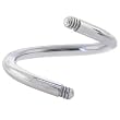 14 Gauge Threaded 316L Stainless Steel SPIRAL TWIST Shaft 7/16"