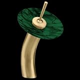 12 Waterfall Faucet, Green & Black Plate