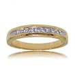 Diamond Anniversary Band 14K Yellow Gold Channel Set 1/2 CT TW