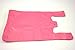Plastic Bag-Pink Plain Embossed T-Shirt Bag 11.5