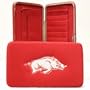 Arkansas Razorbacks Embroidered Flat Hinged Hinge Clutch Opera Wallet with Checkbook Holder