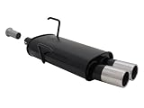 Zoom Produkt-Bild: NOVUS Sportauspuff Gruppe N Peugeot 206* / 206 CC* 2*.... 1,1 / 1,4 /1,6 16V / alle ab Bj. 1998 * Sto&szlig;stangenausschnitt mu&szlig; vergr&ouml;&szlig;ert werden ! 2 x 76 mm M-Design