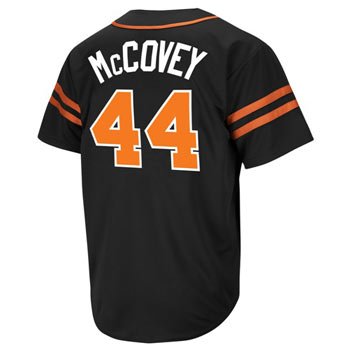 Willie McCovey San Francisco Giants Majestic Cooperstown Heater Jersey - L