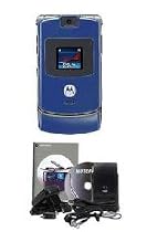 Motorola V3 Razor Blue Cell Phone (Unlocked) GSM Limited Package