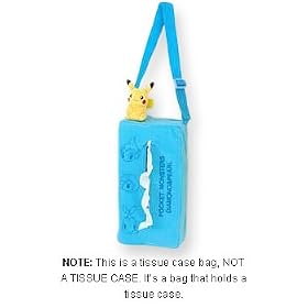 Pokemon Tissue Case Bag with a hanging belt - Blue (Japanese Imported) by Pokémon