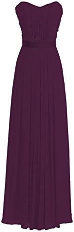MittyDresses Sweetheart Chiffon Bridesmaid Dresses Prom Dresses Long 2015 Size 14 US Vintage Violet