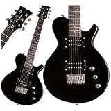 Dean Playmate EVO Junior Solid Body Electric Guitar, Classic Black, 3/4-Size