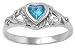 Sterling Silver December Birthstone Ring/ Blue Topaz (2)