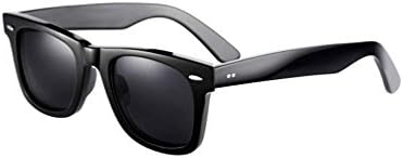 Retro male polarized sunglasses myopia can be equipped with reflective color film driving mirror sunglasses tide (Grey Lens)