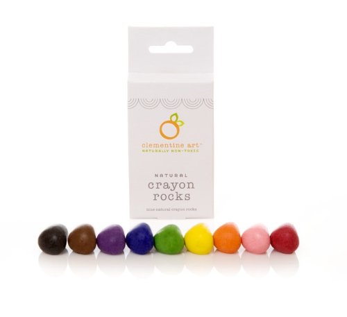 Clementine Art Natural Crayon Rocks - 9 Color Pack