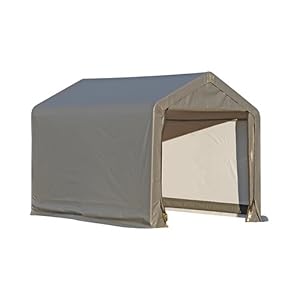 Click to buy ShelterLogic 6x6x6.5 E Series Shed (Gray) from Amazon!