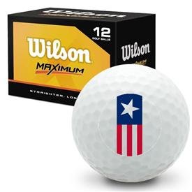 4th of July American Vintage Stars and Stripes - Wilson Maximum Novelty Golf Ball