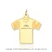 14k Yellow Gold Seattle Seahawks Cast T-Shirt Pendant