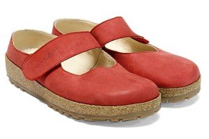 Haflinger Lederclog Rondo, rot