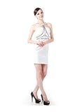 Wedding & Events Halter Short/Mini Sleeveless Sheath/Column Evening Gowns