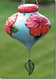 Bird Brain Ceramic LeFleur Hibiscus Hummingbird Feeder