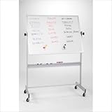 Deluxe Reversible Board Material: Porcelain Markerboard / Natural Cork, Frame: Aluminum