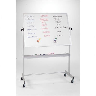 Deluxe Reversible Board Material Dura-Rite Markerboard Both Sides Frame Aluminum