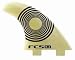 FCS K-3 Glass Flex Surfboard Fins Natural Finish (Set of 3)