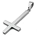 Besteel Jewelry Stainless Steel Inverted Cross Necklace for Women Men 24 Inch Chain 3 Color Available