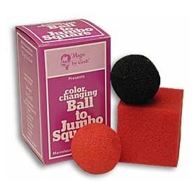 Colour Changing Ball to Jumbo Square - Sponge Magic Trick
