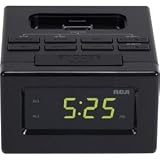 Black Dual Alarm Clock FM Radio With iPod/iPhone Dock