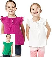 3 Pack Pure Cotton Broderie T-Shirts