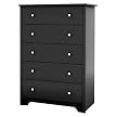 Pasadena 5 Drawer Chest - Black