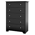 Pasadena 5 Drawer Chest - Black