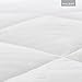 MALOUF SLEEP TITE Quilted Mattress Pad with Soft Down Alternative Fill - Hypoallergenic Cal King, California, White