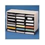 Literature/Mail Sorter, Corrugated, 21 Compartments, Tan/Black (FEL04200) Category: Literature Centers