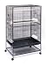Prevue Pet Products Wrought Iron Flight Cage with Stand F040 Black Bird Cage, 31-Inch by 20-1/2-Inch by 53-Inch