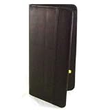 Deluxe Passport and Travel Document Case Wallet - Genuine Leather (Black)